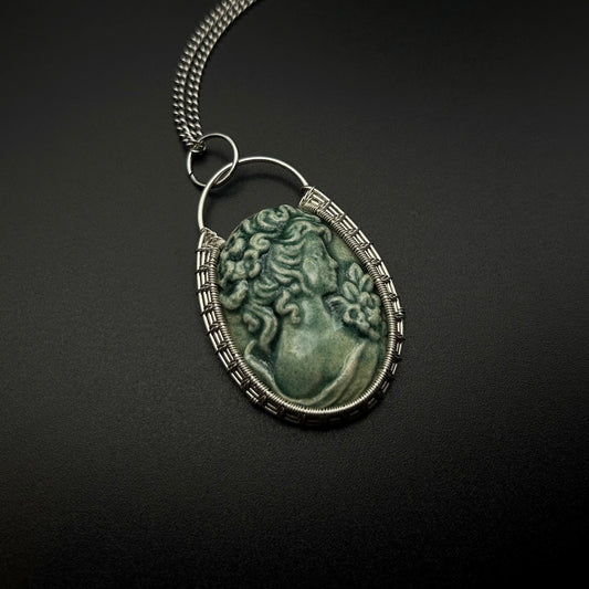 Sterling Silver Cameo Pendant